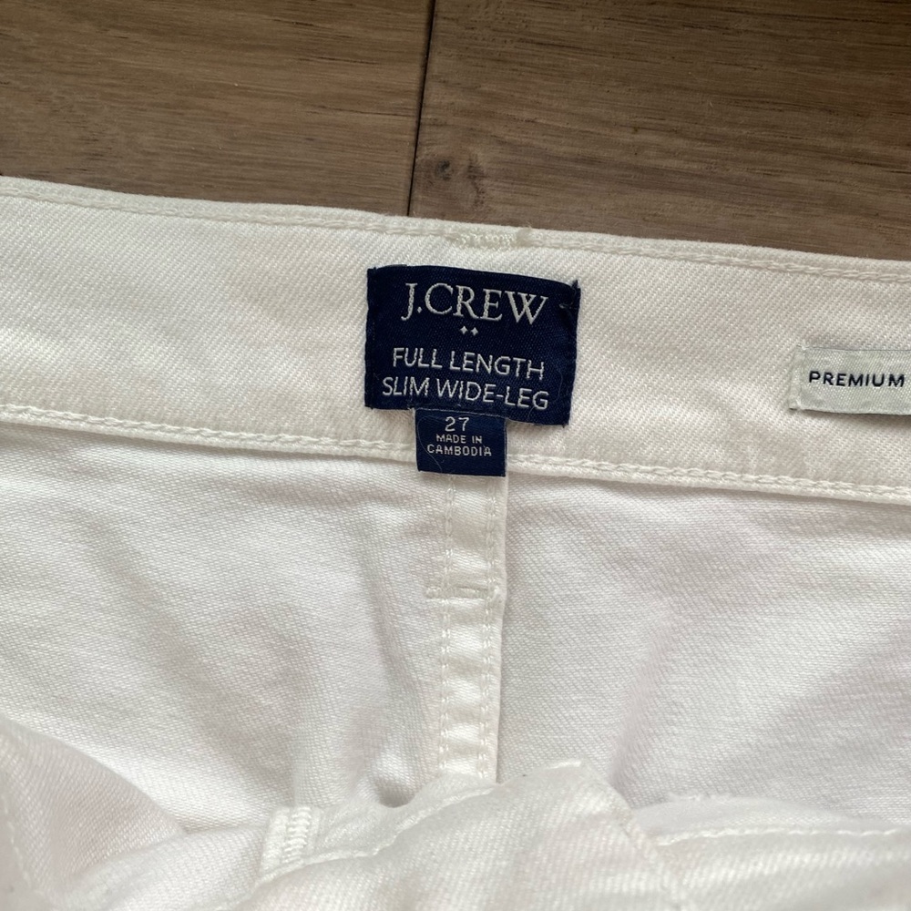 J. Crew Full Length Slim Wide Leg Jeans - Picture 9 of 10